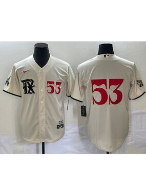 Adolis Garcia Cream Stitched Jersey